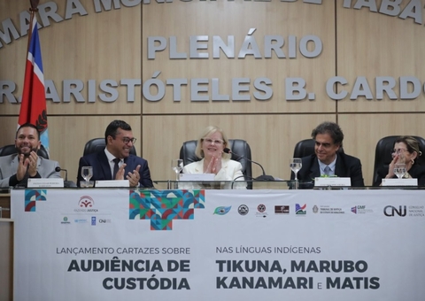 Rosa Weber lança no Amazonas cartazes sobre audiência de custódia em quatro línguas estrangeiras