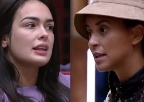 Larissa e Domitila se estranham no BBB23: 'de saco cheio de indireta'