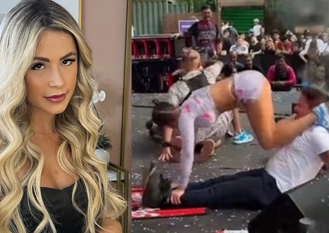 Influencer leva os pais para show de MC Pipokinha e ele leva surra de bund* na frente da esposa