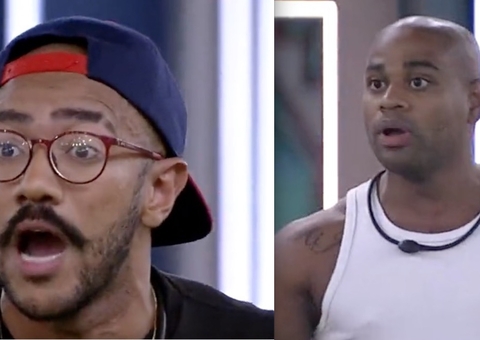 BBB23: Ricardo Alface e Cezar Black batem boca aos gritos: ‘cagão, otário’