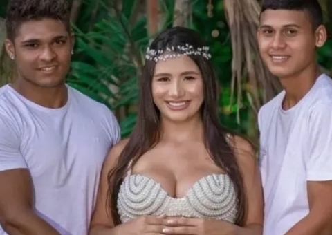 Influenciadora que vive com dois homens é impedida por lei de oficializar casamento