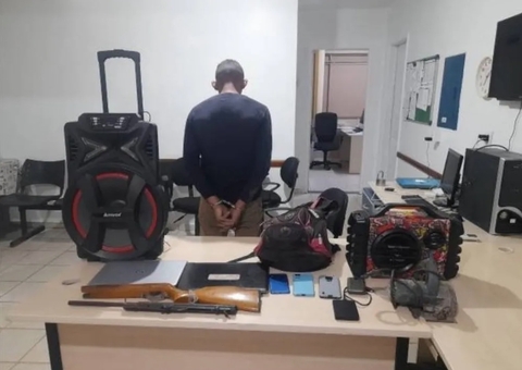 Homem é encontrado em fazenda de prefeita após fazer 'a limpa' em supermercado