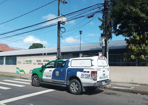 Policiamento é reforçado em escolas de Manaus em dia de suspeita de ataque