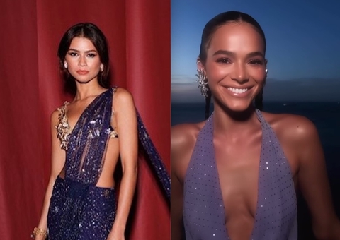 Zendaya segue Bruna Marquezine após ver atriz no painel de 'Besouro Azul' no CinemaCon