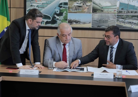 Wilson Lima reúne com ministro em busca de investimentos para Portos e Aeroportos do Amazonas