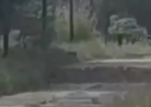 Fantasma ? Figura bizarra é vista em cima de túmulo e assusta população