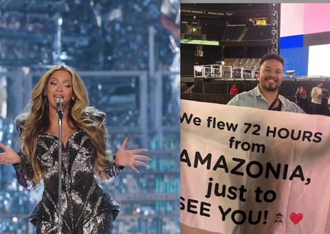 Fã de Manaus viaja 72 horas para assistir show de Beyoncé e é notado pela cantora; vídeo