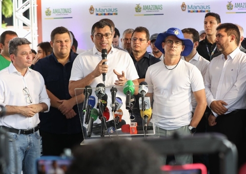 Wilson Lima e David Almeida vistoriam obras na avenida das Torres