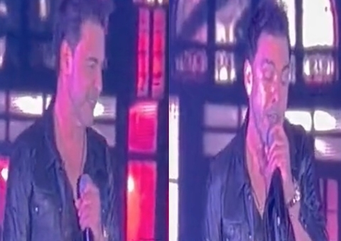 Voz de Zezé Di Camargo volta a falhar em show e divide opiniões; Vídeo