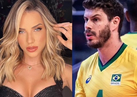 Gabi Martins é vista aos beijos com o jogador de vôlei Bruninho, diz jornal