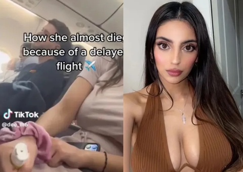 Mulher ‘alérgica a corrida’ mostra reação por correr para não perder voo e viraliza