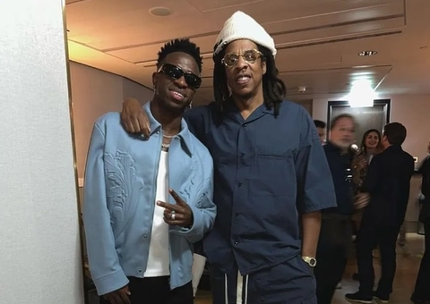 Vini Jr. registra encontro com Jay-Z em show da Beyoncé