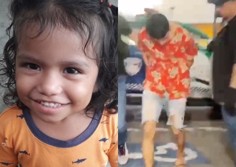 Tio suspeito de matar menina Lorena tentou agredir policiais ao ser preso em Manaus