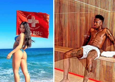 Vinícius Jr. estreia nova mansão e passa noite com bailarina ex de MC Gui