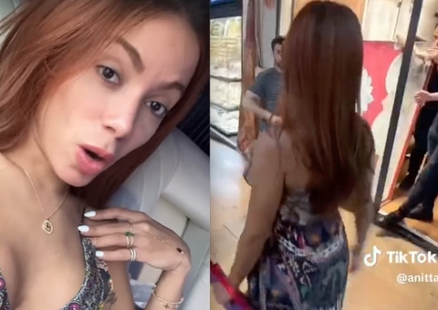 Vídeo: Anitta mostra reação de homens ao vê-la em shopping na Turquia