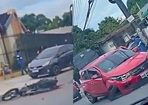 Acidente entre quatro carros deixa um ferido em rua de Manaus; vídeo