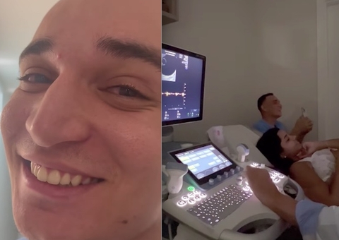 João Gomes se emociona com ultrassom do filho com Ary Mirelle