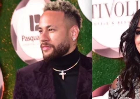 Neymar e Bruna posam de mãos dadas em 1ª aparição após jogador admitir traição