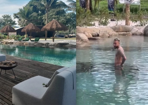Neymar é multado por descumprir interdição após mergulhar em lago 