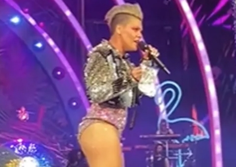 Fã de Pink joga cinzas da mãe em palco e reação da cantora viraliza; vídeo