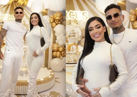 Com tema Circo, MC Mirella e Dynho fazem Chá Revelação luxuoso