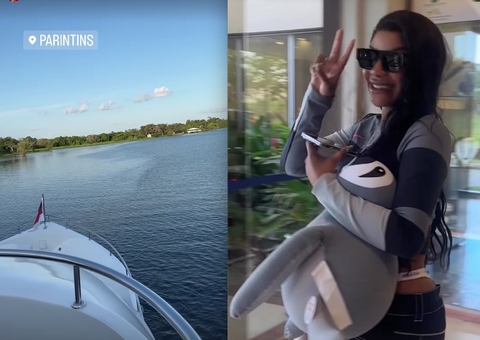 Ludmilla chega a Parintins para Festa dos Visitantes 2023 e é tietada; vídeo 