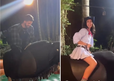 Affair? Bruna Marquezine e João Guilherme curtem festa junina juntos