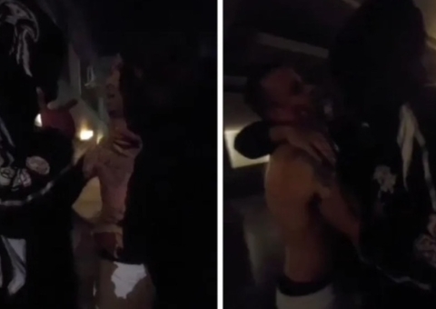 Vídeo mostra jogador Luan sendo agredido por torcedores ao ser expulso de motel durante suruba