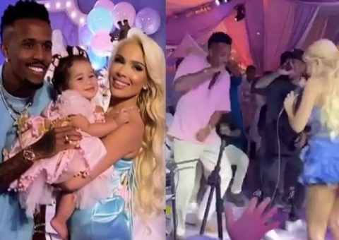 Sem a namorada, Éder Militão deixa aniversário da filha com Karoline Lima