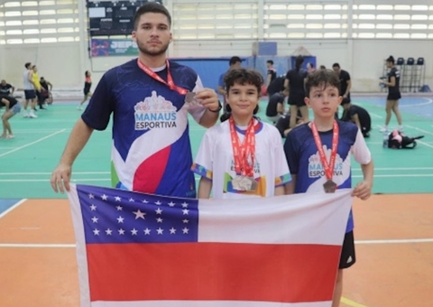 Atletas de Manaus ganham 12 medalhas no 2º Regional de Badminton em Recife