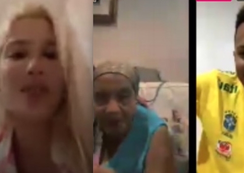 Karoline Lima participa de live com família de Militão 
