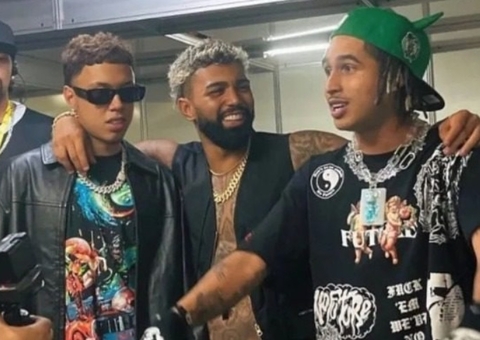 Gabigol aparece em show de Matuê e canta com Cone Crew em show após o Fla-Flu