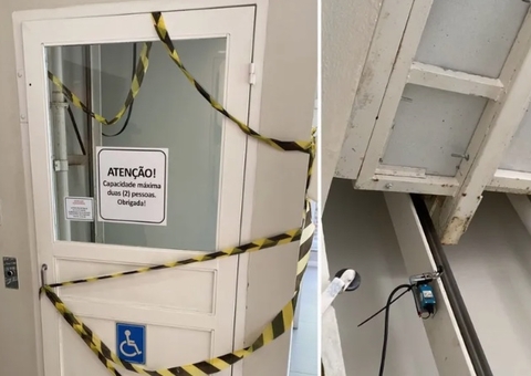 Casal de idosos é prensado em elevador de clínica; homem morreu