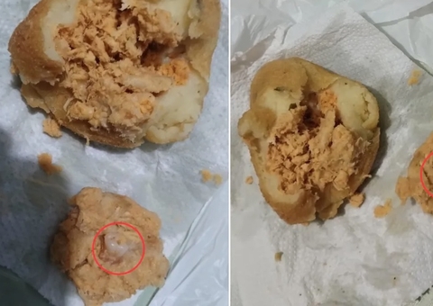 Mulher leva susto após morder coxinha e encontrar dente no recheio