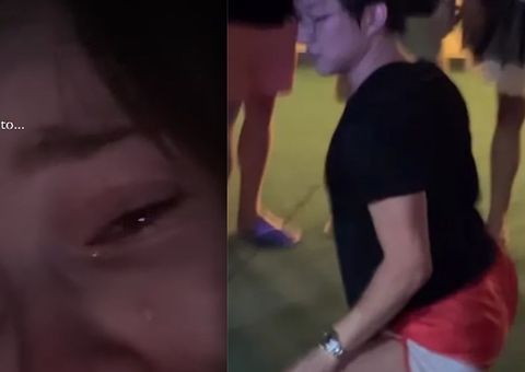 Aos prantos, Sammy cuida do filho doente enquanto Pyong rebola em festa de Carlinhos Maia 