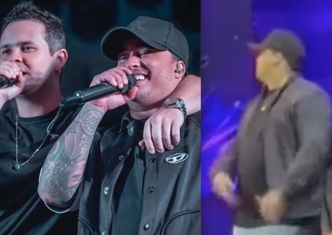 Kauan, da dupla com Matheus, joga microfone e abandona show; cantor se justifica