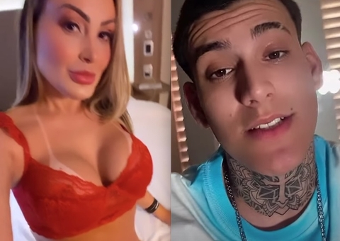 Filho de Andressa Urach filma mãe fazendo sexo com mulher em motel