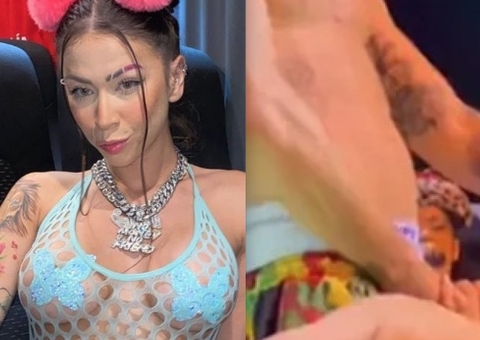 Vídeo: Show de MC Pipokinha tem simulação de sexo oral com prótese peniana 