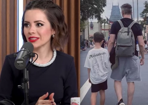 Sandy explica por que não mostra o rosto do filho Theo há 8 anos 
