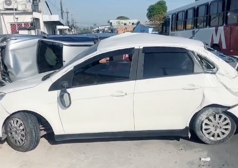 Criança fica ferida em acidente de trânsito em Manaus 