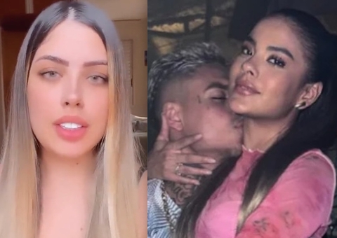 Estudante expõe vídeo em frente a hotel onde teria se encontrado com MC Cabelinho