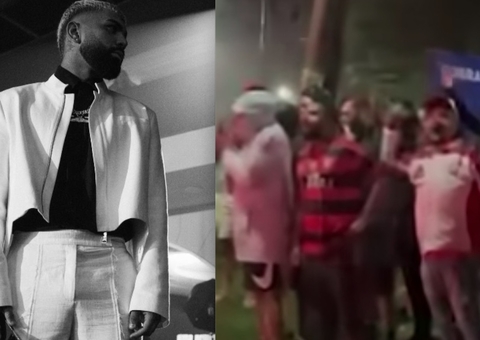 Torcedores do Flamengo protestam em frente à festa de aniversário de Gabigol; Vídeos