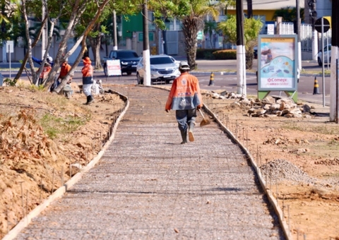 Nova ciclovia na Ponta Negra será entregue em setembro em Manaus