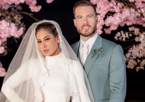 Cravejadas de diamantes, alianças de Maíra Cardi e Thiago Nigro chegaram em carro forte