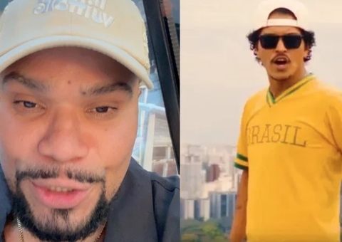 Naldo diz que ensinou Bruno Mars a falar 'gatinha' 'gostosa' no The Town