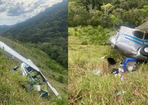 Duas pessoas morrem em queda de aeronave no Paraná