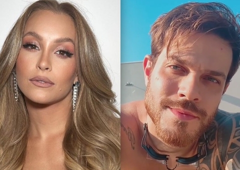 Carla Diaz e Felipe Becari são flagrados juntos dois meses após fim do noivado