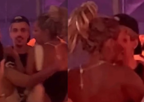 Chico Moedas é flagrado aos beijos com loira ao som de 'Chico', de Luísa Sonza