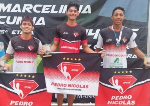 Caio Arcos se destaca na Copa Brasil de Águas Abertas em Manaus