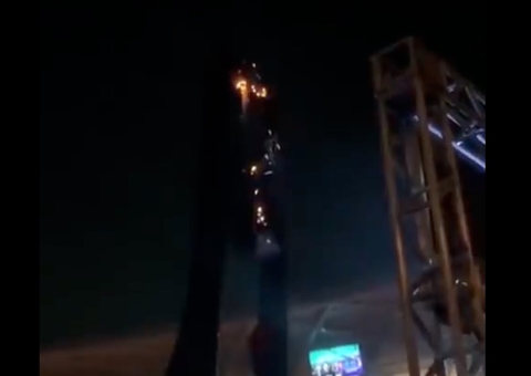 Pump dá detalhes sobre acidente com bombeiro durante incêndio em festa em Manaus